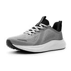 Men's Slip On Walking Shoes Athletic Gym Workout Lightweight Sneakers -Grey