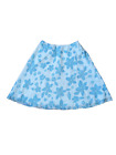 Y2k/90s sequins embroidered floral skirt Due Per Due blue; womens size 8 vintage