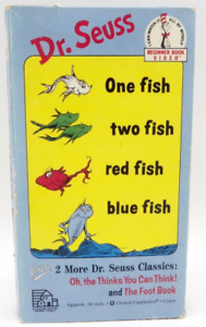 Complete Dr. Seuss One Fish Two Fish Red Fish Blue Fish VHS Video Tape 1992