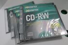 Lot 5 Blank Memorex CD-RW 700 MB New Sealed 80 Minute CD Disc Write 4x Speed NEW