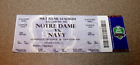 Notre Dame Irish 10/28/2006 Full Ticket Stub v Navy in Baltimore Quinn 3TD 295yd