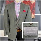 Hickey Freeman Blazer Mens 42R Silk/Wool/Cotton Sport Coat Jacket Gray/Green