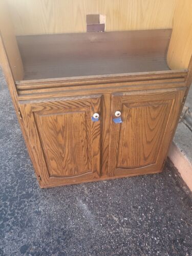 New ListingVintage Custom Cabinets. These Were Custom Made In 2001.  Solid Oak