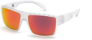 Adidas Sport SP0006 crystal smoke orange mirror lens 26G Sunglasses