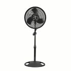 Oscillating Adjustable Pedestal Fan with 3-Speeds, Black