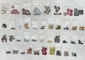 HUGE Lot 40 Bags  Mix Variety Beads Jewelry Making + GIFT