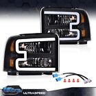 Fit For 2005-2007 Ford F250 F350 F450 Super Duty Conversion LED Headlights (For: 2006 F-350 Super Duty)