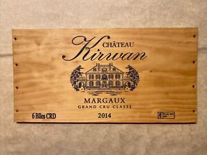 1 Rare Wine Wood Panel Château Kirwan Margaux Vintage CRATE BOX SIDE 3/24 449