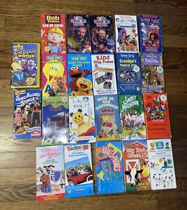 New ListingHUGE LOT Of 22 VINTAGE & RARE Kids VHS Educational , Musical & Tapes NEW/READ