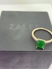 14k SOLID ROSE GOLD 2.26ct  Emerald And Sappire Ring. Retail ZALES JEWELERS $384