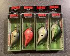 New Listing4 New Rapala DT-6 Lures Lot - Demon, Baby Bass, Bluegill, Hel. Shad