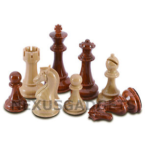 Nena Chess PIECES ONLY Weighted Set X LARGE 4.25 In King, EXTRA QUEENS, NO BOARD