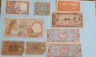 Vintage Foreign Paper Currency Lot Of 9