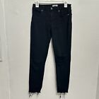 Paige Jeans Womens Black Skinny Verdugo Ankle  Size 27 Stretch Casual Comfort