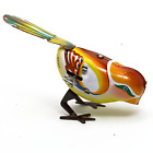 Vintage Windup Bird Tin Litho Oriole Clockwork Toy China 1990s Orignal Box