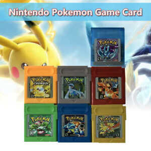 For Nintendo GBA GBC Game Card All 7 Colours GAMEBOY COLOR Pokemon Game Series