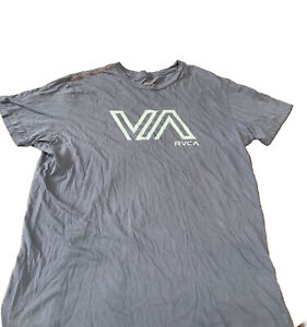 RVCA Shirt Mens XXL Blue Vintage Wash Comfort Logo T-shirt
