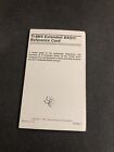 ti-99/4a extended basic reference card insert