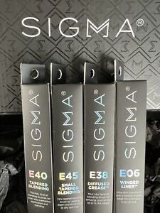 SIGMA Beauty 4pc Set Classic Eye Makeup Brushes NEW IN BOX SEALED