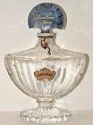 Antique Shalimar Baccarat Guerlain Paris Perfume Bottle Glass Stopper Empty 5.5”