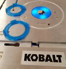 Lowes Kobalt router table ring set inserts Better fit more durable than OEM.