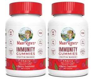 Mary Ruth's Cherry 5-1 Immunity Gummies Elderberry for Kids & Adults 90