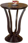 Vintage Round End Side Table Living Room Decor Accent Furniture Durable Wood