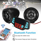 2X Motorcycle Handlebar Audio System Bluetooth USB SD FM Radio MP3 Speakers 12V
