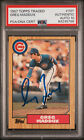 1987 CUBS Greg Maddux signed ROOKIE card Topps Traded #70T PSA AUTO 10 RC