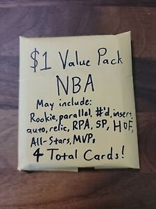 ONLY $1! VALUE MYSTERY PACK NBA BASKETBALL - ROOKIE, AUTOGRAPH, RPA, PSA 10 READ