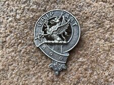 Vintage Grip Fast Clan Leslie Scottish Kilt Pin Brooch
