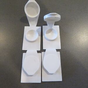Lot of 4 Single Contact Lens Cases for Hard/Rigid Gas Permeable Contact Lenses