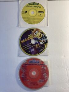 3 CD Lot Sesame Street Hard To Find CD’s Monster Clubhouse, Fragile Rock & Xmas