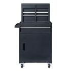 Tool Chest Tool Box Rolling Tool Storage Cabinet with 4 Drawers / Wheels Black