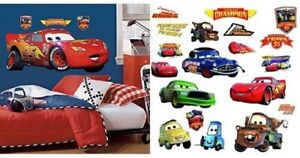 Disney Pixar Cars Lightening McQueen & Piston Cup Champ Wall Decals Combo Set