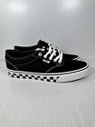 Vans Men's Checker Sidewall Atwood Black/White Canvas Skate Shoes Size 11 NEW