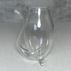 Blown Glass Borosilicate Squirrel Tail Port Red Wine Sipping Glass 3.75