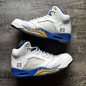 Nike Air Jordan 5 Retro Laney Mens Size 9 136027-189 OG White Yellow 23
