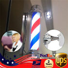New Listing28in Barber Shop Rotating LED Pole Light Hair Salon Sign Red White Blue Barber