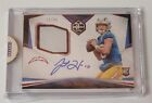 Justin Herbert 2020 Panini Limited Football Rookie Patch Auto Red #16/49