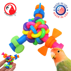 Bonka Bird Toys 2368 Wibbly Screw Foot Talon Craft Part Bird Toy Conure Amazon