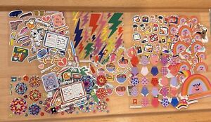 Lot Of 10 Sticker Sheets From Pipsticks - Theme Rainbows & Random - New