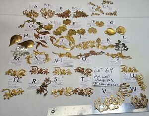 Huge Lot #69 All Flower Leaves BENDABLE 98% are Miriam Haskell Jewelry Findings