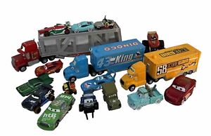 Mattel Disney Pixar Cars Trucks Haulers, Mix Cars Lighting McQueen Diecast Lot17