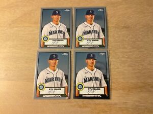New Listing2021 Topps Chrome Platinum Anniversary Kyle Seager 4 Card Lot #312 Seattle
