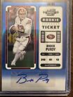 2022 Contenders Optic Brock Purdy Rookie Auto Blue #/75