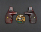 Smith & Wesson J-frame Rd Custom Deep Rosewood Boot Grips Dragonscales w/Logos
