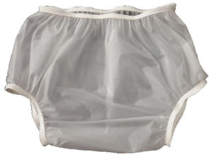 Incontinent Gerber Frosty PEVA plastic pants in Adult Sizes - Extremely Crinkly