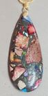 A221.  Rainbow sea sediment jasper  pendant bead Necklace chakra FREE SHIPPING