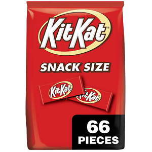 Kit Kat® Milk Chocolate Wafer Snack Size Candy Bag 32.34 oz 66 Pieces classic